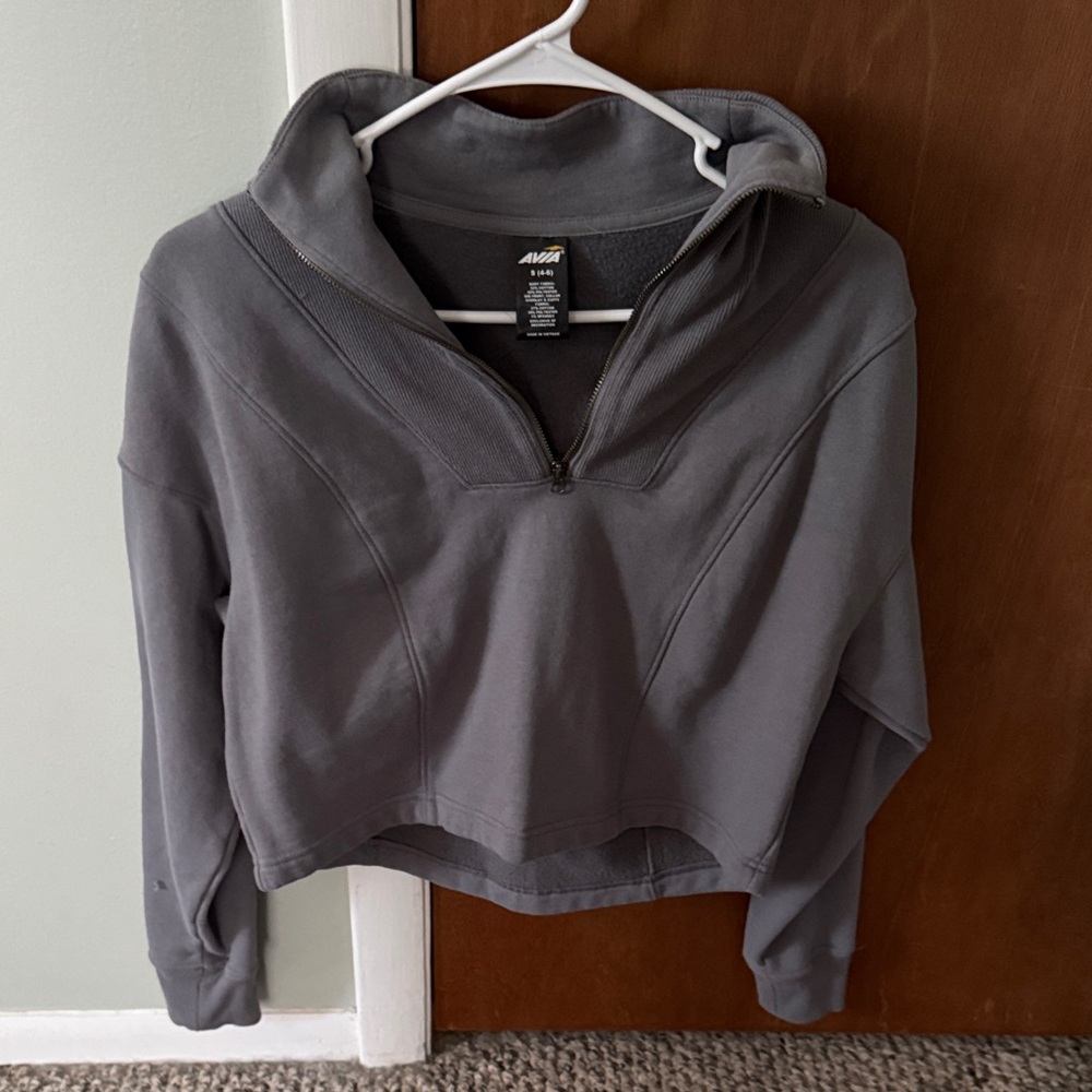 Avia Charcoal Quarter-Zip Women's Sweatshirt